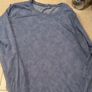 Elegant Women's Long Sleeve Top in Blue